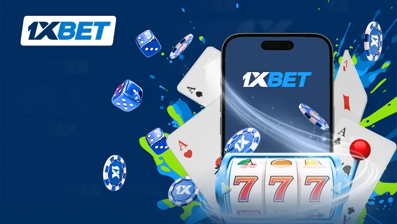 Secciones de casino y apuestas en la aplicación móvil de 1xBet